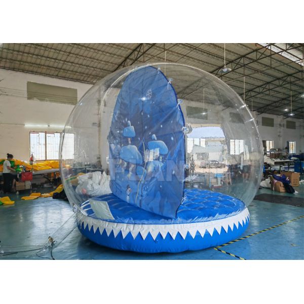 13ft Christmas Decoration Outdoor Indoor Romantic Snow Globe Snowball Inflatable Snow Globe With Blowing Snow