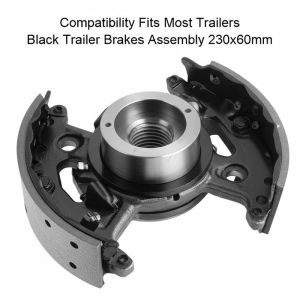 China Compatibility Fits Most Trailers Black Trailer Brakes Assembly 230x60mm on sale