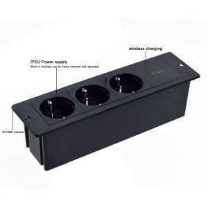 Hot sale Built-In 3EU Standard Power wireless Charging Socket 5A Rated Current