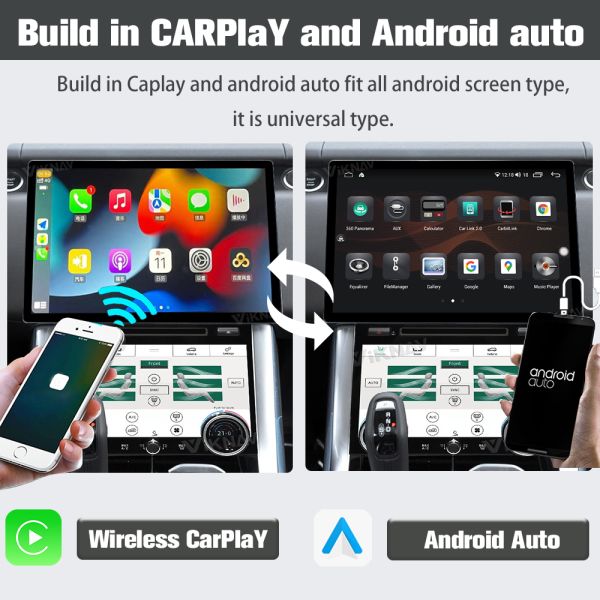 Viknav Car Radio For Land Rover Range Rover Sport L494 (2013-2017) 13.6 inch Android Autoaudio GPS CarPlay