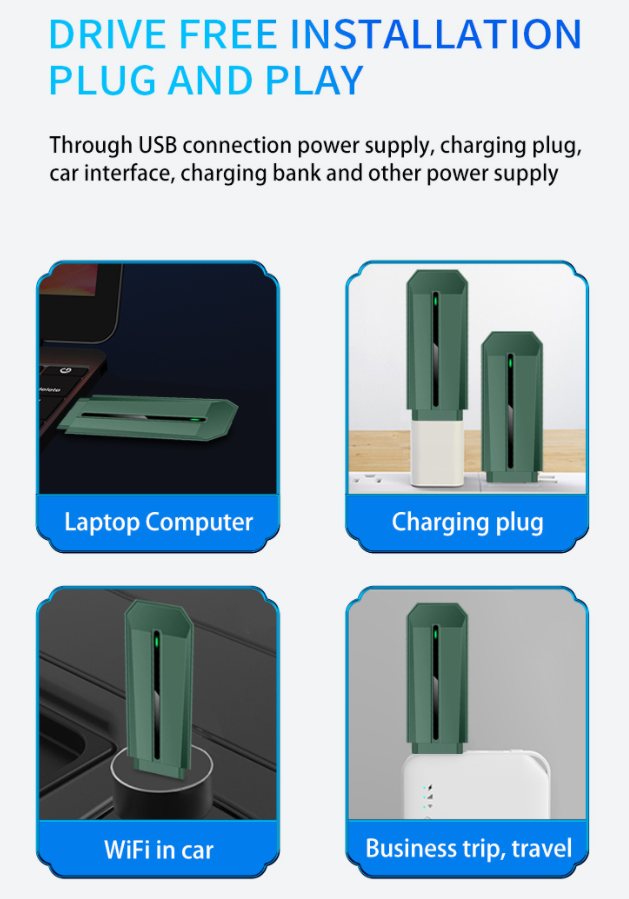 Dual Band Commercial 4G Router USB Mobile Wifi Dongle CE ROHS FCC Certificated