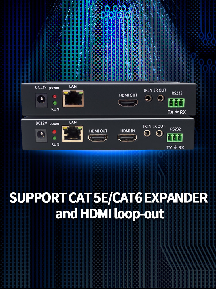 Industrial 4k HDMI Extender 100M KVM Network HDMI Extender Transmitter