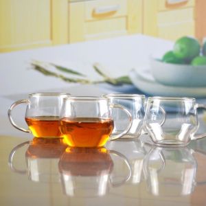 Borosilicate Heat Resistant Tea Glass Mug With Handle