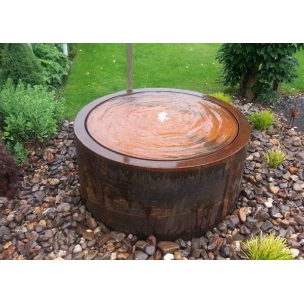 Modern Design Outdoor Indoor Garden Art Corten Steel Water Fountains With Pumps