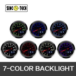 636 Sensor 7 Color Sinco Tech Dash BOOST Ext Temp Ratio Gauge
