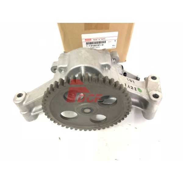 6SD1 Engine Oil Change Pump 1-13100191-2 For Isuzu Excavator Forget Engine Parts