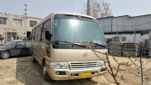 Quality 2010 Used Toyota Coaster Bus 23 Seats / Used Diesel Buses Automatic Door for sale