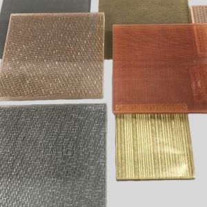 Customized Metal Fabric Laminated Glass 6mm- 20mm Glass Thickness