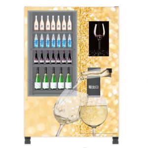 Smart Payment Refrigerator Champagne Wine Vending Machine Age Verification
