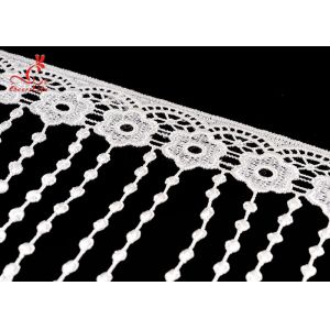 12cm Wide Polyester Guipure Lace Chemical Water Soluble Lace Trimmings for