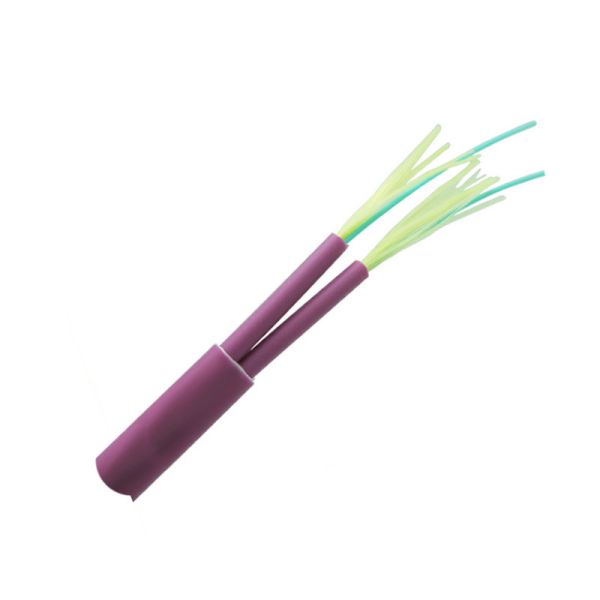 Flat fiber optic cable, duplex flat twin 2core indoor fiber optic cable, Singlemode/Multimode/OM3/OM4/OM5 LSZH jacket
