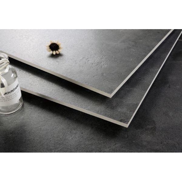Buy 2020 New Best Quality Lappato Black Color Tiles Floor Ceramic Tile And Marbles Tile 24''x24'' Size Indoor Porcelain Tile at wholesale prices