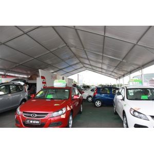 Relocatable Building Safety Exhibition Tents Economical Wooden Flooring