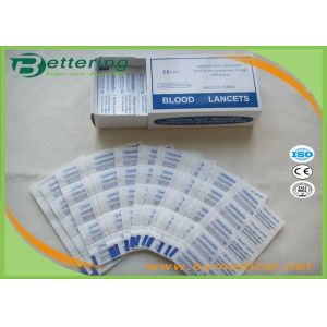 Disposable Sterile Stainless Steel Blood Lancet Blood Sample Collection Needle