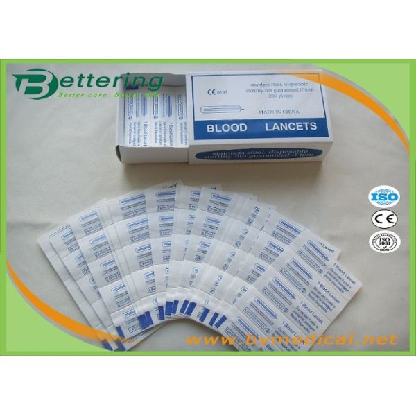 Disposable Sterile Stainless Steel Blood Lancet Blood Sample Collection Needle