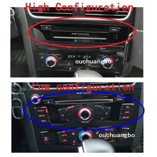 Ouchuangbo car audio gps navi system for 8.8 inch Audi A4 A5 2009-2016 android 9.0 OS 4GB+64GB octa 8 core