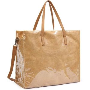Sustainable Recyclable Tote Bag For Women, TPU Waterproof And Tyvek Paper