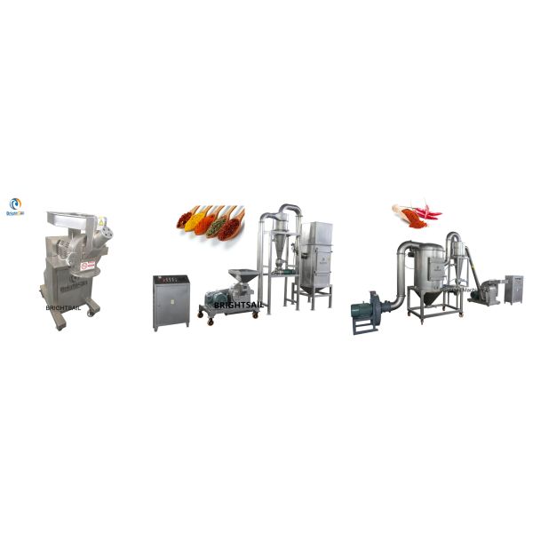 Sri Lanka Chili Powder Grinding Machine Pepper Pulverizer 3 Stage