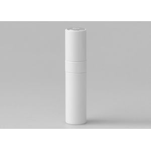 White Twist And Spritz Atomiser Plastic Refillable Perfume Atomiser 104mm Height