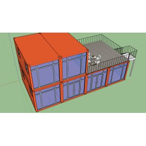 Modular Expandable Container House Prefab With Plastic Steel Window