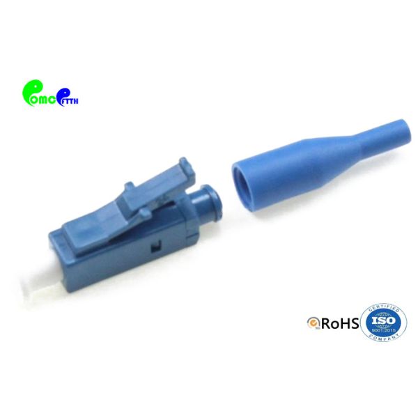 Optical Fiber Connectors LC UPC Simplex 0.9mm Blue Portable Wide Operating