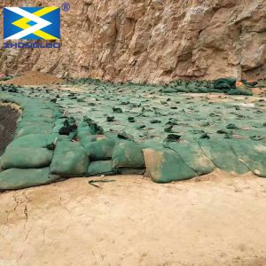 Anti Ultraviolet Geotextile Geobag Repairing Mines Green Geo Bag
