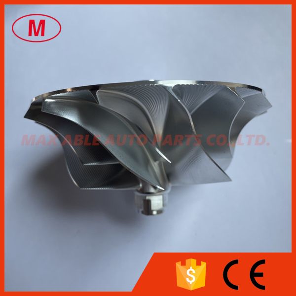 PTE76 76.44/102.40mm 7+7 blades point milling turbocharger milling/aluminum 2618/billet compressor wheel for PTE7685 Sportman CEA GEN2, PTE7675
