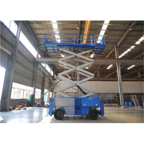 Buy High Stability Diesel Rough Terrain Scissor Lift Generous Platform Workplace at wholesale prices