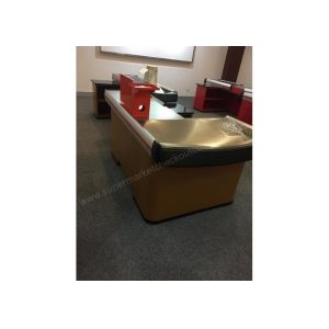 Red Electric Retail Outlet Cashier Checkout Counter / Automatic Cash Register