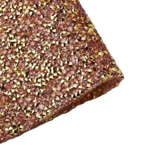 Quality gold rhinestone applique hotfix rhinestone transfer non hot fix rhinestone for sale