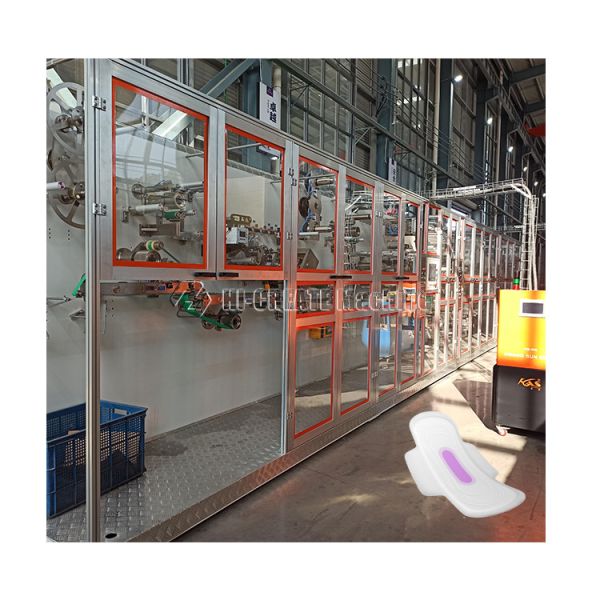 Buy CE 3 Phase Sanitary Napkin Machine For Sister Napkin With Wings Sleepy Siyah Ped at wholesale prices