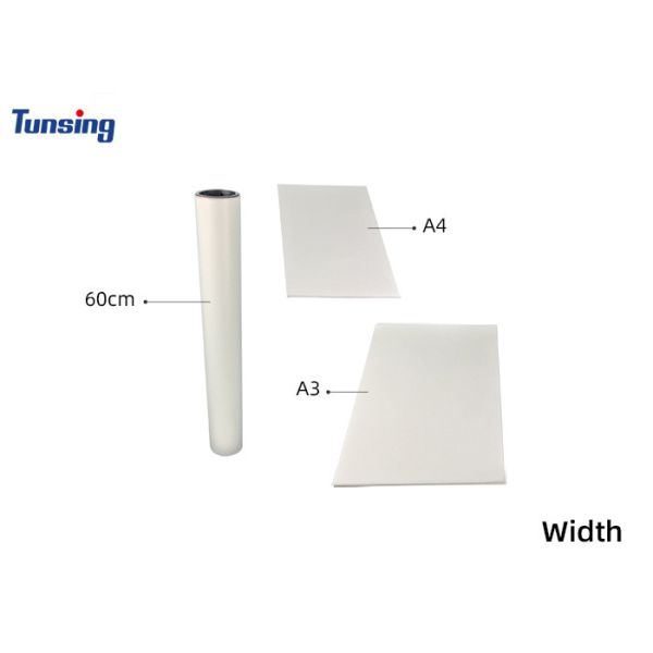 Single A3 A4 Dtf Heat Transfer Film Sheet T Shirt printing Pet