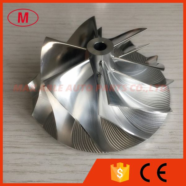 GTX3584 66.30/84.00mm 451470-0001 6+6 blades racing turbocharger milling/aluminum 2618/billet compressor wheel
