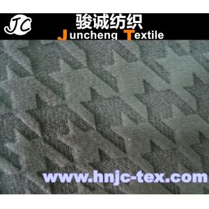 popular Houndstooth design Garment velvet fabric from china factory