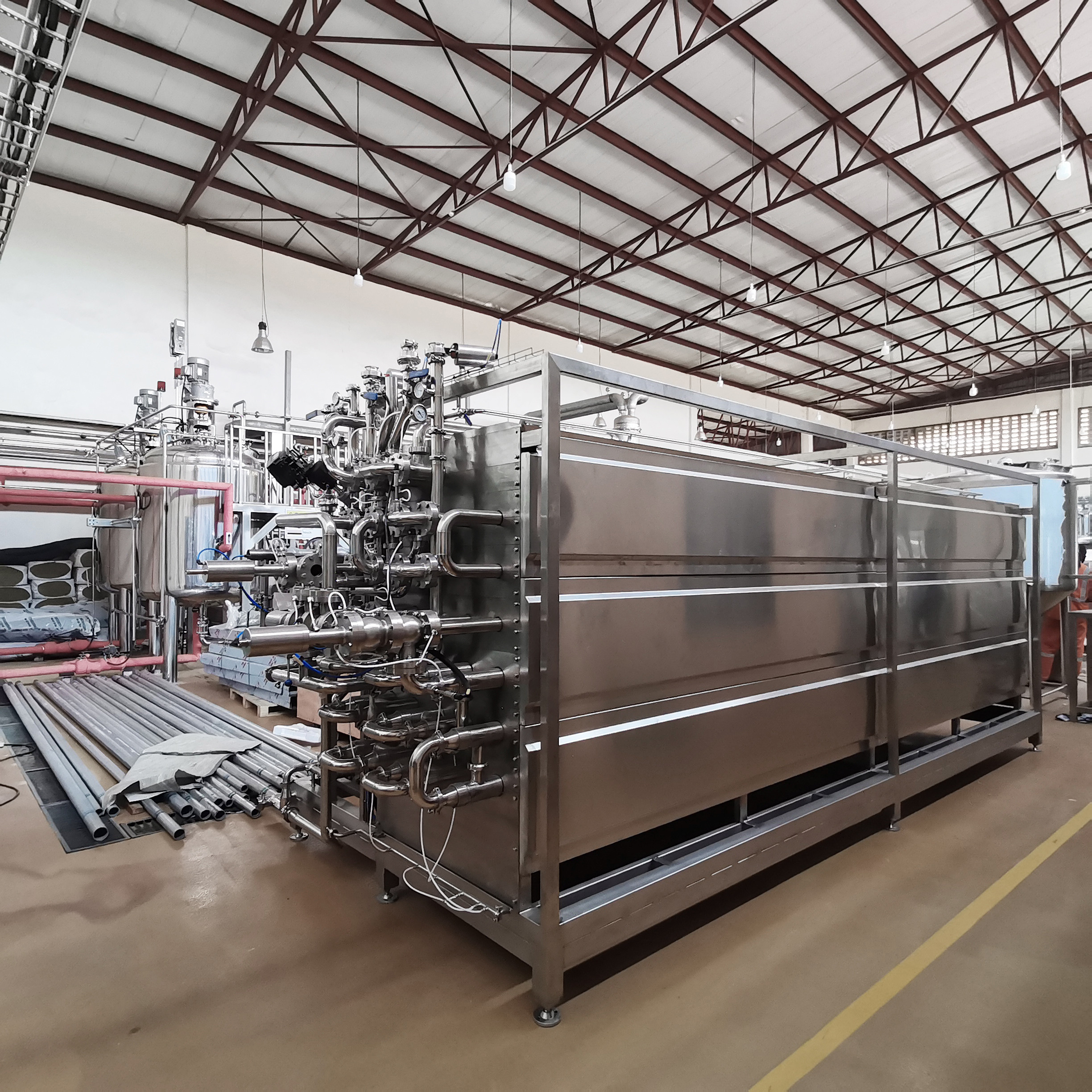 Dairy Milk UHT Sterilizer Machine Milk Processing Line Low Consumption