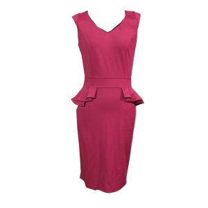 Quality Sleeveless V Neck Midi Evening Dresses , Custom Made Evening Gowns for sale