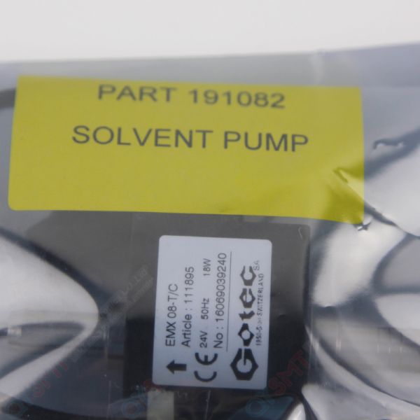Buy SMT spare parts DEK SOLVENT PUMP 191082 at wholesale prices