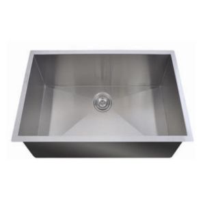 Right Angle Stainless Single Basin Kitchen Sink Undermount 600*450mm