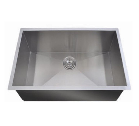 Buy Right Angle Stainless Single Basin Kitchen Sink Undermount 600*450mm at wholesale prices