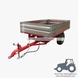China 4TR2W - 2wheel dump trailer for tractor 4000kgs on sale