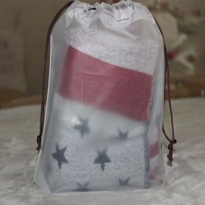 15cm*20cm Drawstring Plastic Bag Waterproof 50-200microns Thickness