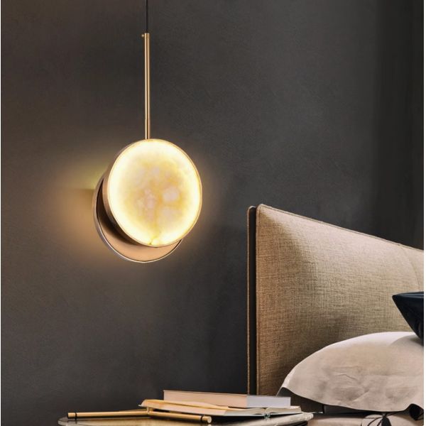 Yellow brass pendant lamp bedroom for home decorator interior mirror pendant lamp