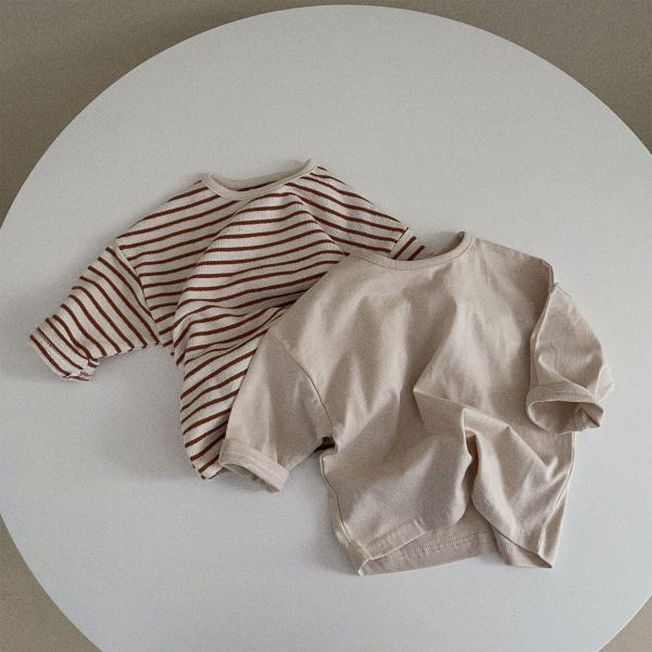 Organic Cotton Crewneck Long Sleeve Tee