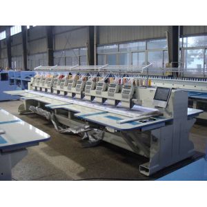 Commercial Computerized Embroidery Machine For Flat Bed 12 Heads