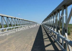 China Modern Prefabricated Pedestrian Bridges , Modular Bailey Temporary Footbridge Overpass Road on sale