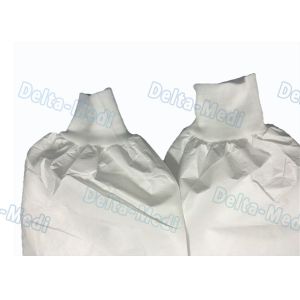 Waterproof Breathable Disposable Protective Coveralls Cotton Knitted / Elastic
