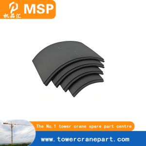 High Standards Construction Tower Crane Part Brake Pad Accurate Positioning