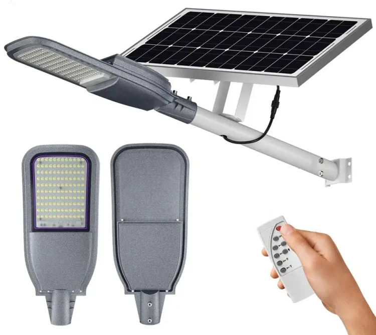 High Brightness Solar LED Street Light with 120 5050 LED Chips 60AH Battery and 80*160 Beam Angle