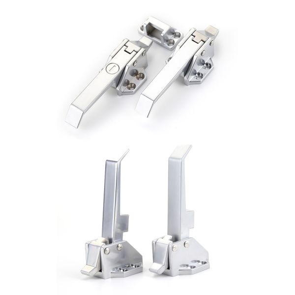 Sliver Zinc Door Pull Handles Spray Coating Surface For Power Distribution Box