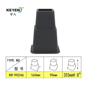 160mm Top Diameter Plastic Adjustable Cabinet Legs For Bed Frame
